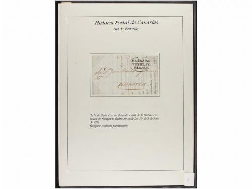 ESPAÑA: PREFILATELIA. HISTORIA POSTAL DE LAS ISLAS CANARIAS.