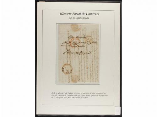 ESPAÑA: PREFILATELIA. HISTORIA POSTAL DE LAS ISLAS CANARIAS.