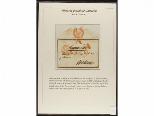 ESPAÑA: PREFILATELIA. HISTORIA POSTAL DE LAS ISLAS CANARIAS.