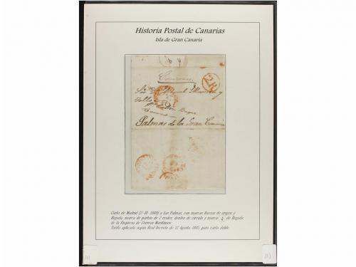 ESPAÑA: PREFILATELIA. HISTORIA POSTAL DE LAS ISLAS CANARIAS.