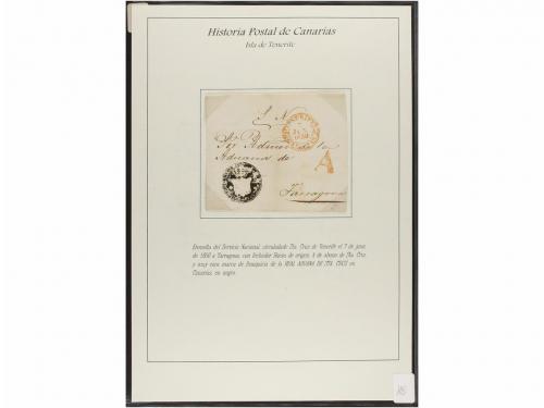 ESPAÑA: PREFILATELIA. HISTORIA POSTAL DE LAS ISLAS CANARIAS.