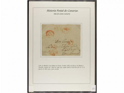 ESPAÑA: PREFILATELIA. HISTORIA POSTAL DE LAS ISLAS CANARIAS.