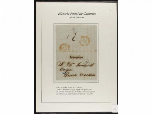 ESPAÑA: PREFILATELIA. HISTORIA POSTAL DE LAS ISLAS CANARIAS.