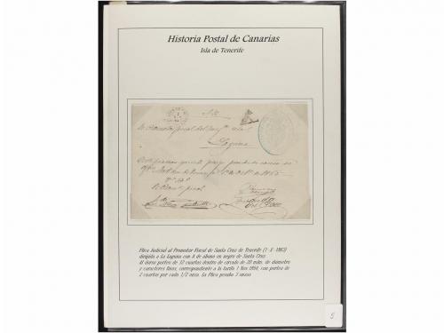 ESPAÑA: PREFILATELIA. HISTORIA POSTAL DE LAS ISLAS CANARIAS.