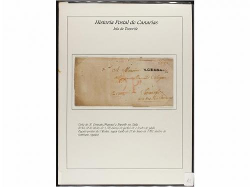 ESPAÑA: PREFILATELIA. HISTORIA POSTAL DE LAS ISLAS CANARIAS.