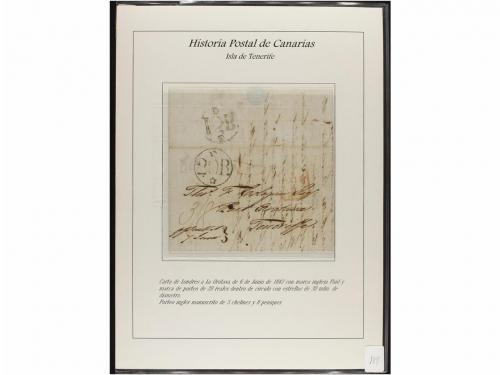 ESPAÑA: PREFILATELIA. HISTORIA POSTAL DE LAS ISLAS CANARIAS.