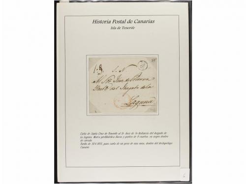 ESPAÑA: PREFILATELIA. HISTORIA POSTAL DE LAS ISLAS CANARIAS.