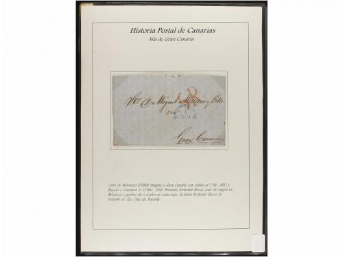 ESPAÑA: PREFILATELIA. HISTORIA POSTAL DE LAS ISLAS CANARIAS.