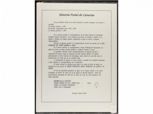 ESPAÑA: PREFILATELIA. HISTORIA POSTAL DE LAS ISLAS CANARIAS.