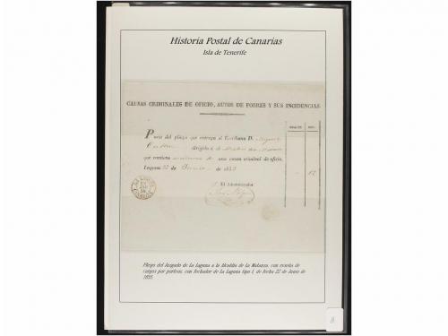 ESPAÑA: PREFILATELIA. HISTORIA POSTAL DE LAS ISLAS CANARIAS.