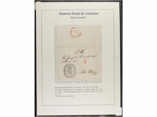 ESPAÑA: PREFILATELIA. HISTORIA POSTAL DE LAS ISLAS CANARIAS.