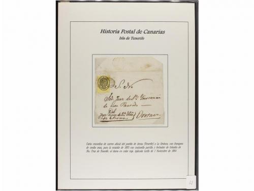 ESPAÑA: PREFILATELIA. HISTORIA POSTAL DE LAS ISLAS CANARIAS.