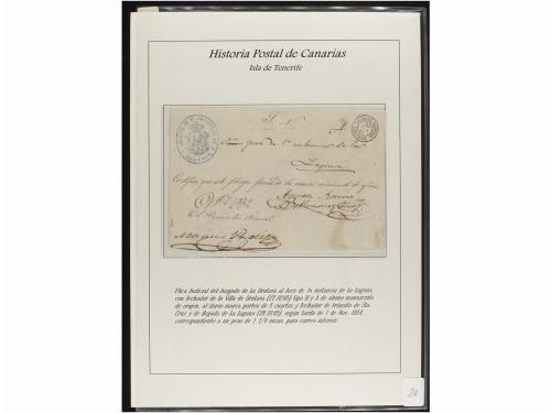 ESPAÑA: PREFILATELIA. HISTORIA POSTAL DE LAS ISLAS CANARIAS.