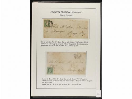 ESPAÑA: PREFILATELIA. HISTORIA POSTAL DE LAS ISLAS CANARIAS.