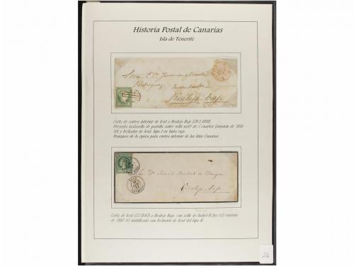 ESPAÑA: PREFILATELIA. HISTORIA POSTAL DE LAS ISLAS CANARIAS.