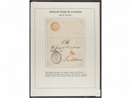 ESPAÑA: PREFILATELIA. HISTORIA POSTAL DE LAS ISLAS CANARIAS.