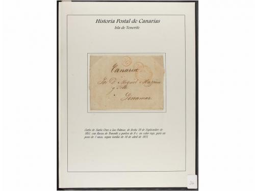 ESPAÑA: PREFILATELIA. HISTORIA POSTAL DE LAS ISLAS CANARIAS.