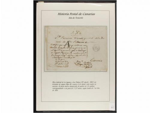 ESPAÑA: PREFILATELIA. HISTORIA POSTAL DE LAS ISLAS CANARIAS.