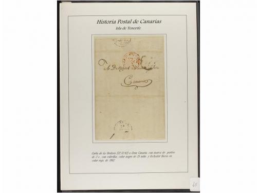 ESPAÑA: PREFILATELIA. HISTORIA POSTAL DE LAS ISLAS CANARIAS.