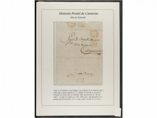 ESPAÑA: PREFILATELIA. HISTORIA POSTAL DE LAS ISLAS CANARIAS.