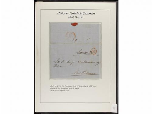 ESPAÑA: PREFILATELIA. HISTORIA POSTAL DE LAS ISLAS CANARIAS.