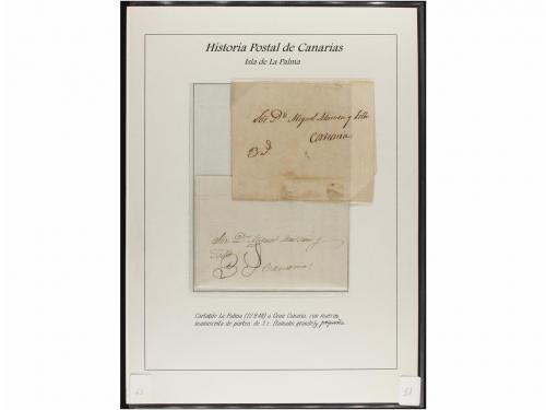 ESPAÑA: PREFILATELIA. HISTORIA POSTAL DE LAS ISLAS CANARIAS.