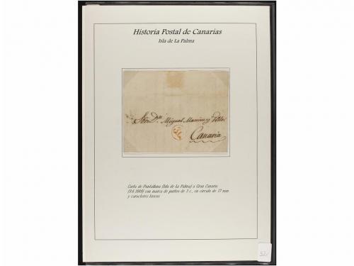 ESPAÑA: PREFILATELIA. HISTORIA POSTAL DE LAS ISLAS CANARIAS.