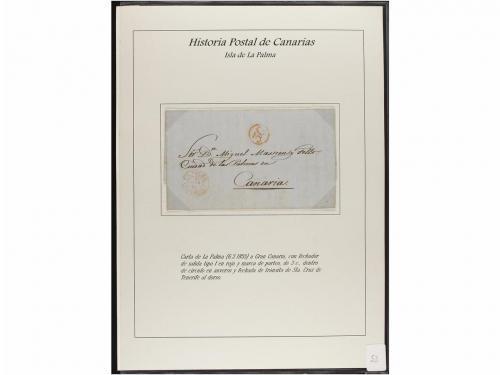 ESPAÑA: PREFILATELIA. HISTORIA POSTAL DE LAS ISLAS CANARIAS.