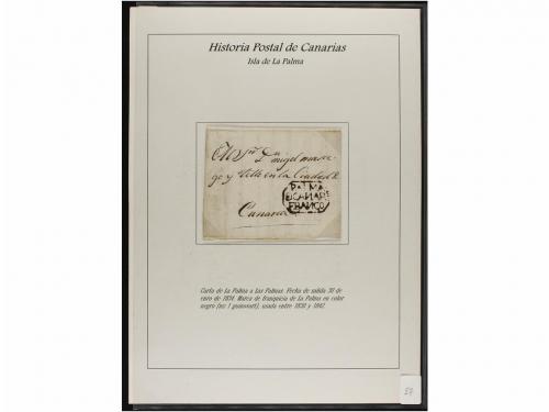 ESPAÑA: PREFILATELIA. HISTORIA POSTAL DE LAS ISLAS CANARIAS.