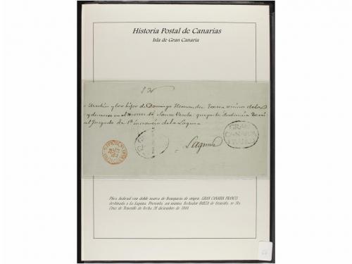 ESPAÑA: PREFILATELIA. HISTORIA POSTAL DE LAS ISLAS CANARIAS.