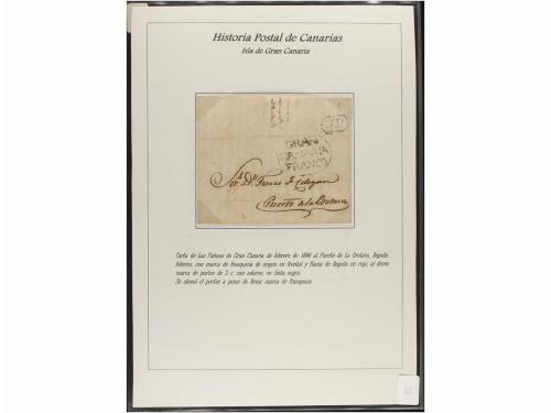 ESPAÑA: PREFILATELIA. HISTORIA POSTAL DE LAS ISLAS CANARIAS.