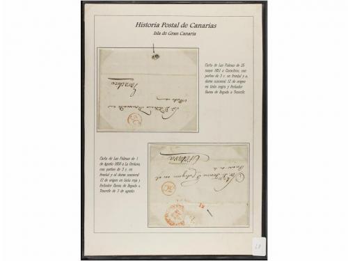 ESPAÑA: PREFILATELIA. HISTORIA POSTAL DE LAS ISLAS CANARIAS.