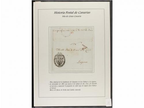 ESPAÑA: PREFILATELIA. HISTORIA POSTAL DE LAS ISLAS CANARIAS.
