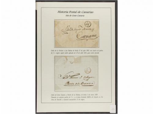 ESPAÑA: PREFILATELIA. HISTORIA POSTAL DE LAS ISLAS CANARIAS.