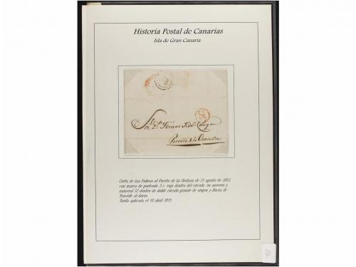 ESPAÑA: PREFILATELIA. HISTORIA POSTAL DE LAS ISLAS CANARIAS.