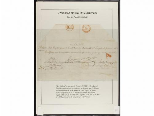 ESPAÑA: PREFILATELIA. HISTORIA POSTAL DE LAS ISLAS CANARIAS.