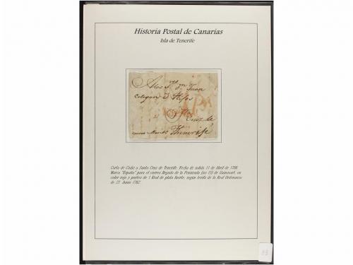 ESPAÑA: PREFILATELIA. HISTORIA POSTAL DE LAS ISLAS CANARIAS.