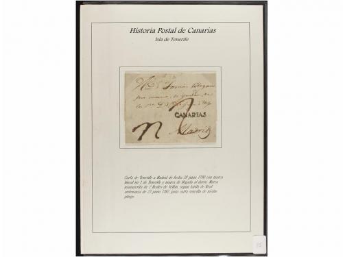 ESPAÑA: PREFILATELIA. HISTORIA POSTAL DE LAS ISLAS CANARIAS.