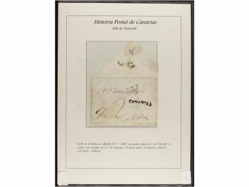 ESPAÑA: PREFILATELIA. HISTORIA POSTAL DE LAS ISLAS CANARIAS.