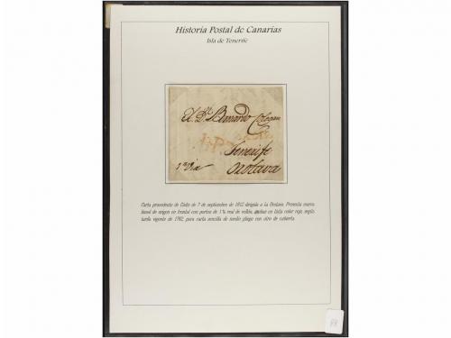 ESPAÑA: PREFILATELIA. HISTORIA POSTAL DE LAS ISLAS CANARIAS.