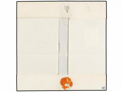 ✉ ESPAÑA. Ed. 1. 1850. BARCELONA a TARRAGONA. 6 cuartos negr