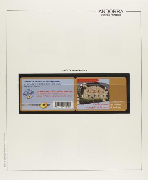 LOTES y COLECCIONES. ANDORRA FRANCESA. Colección en dos álbu