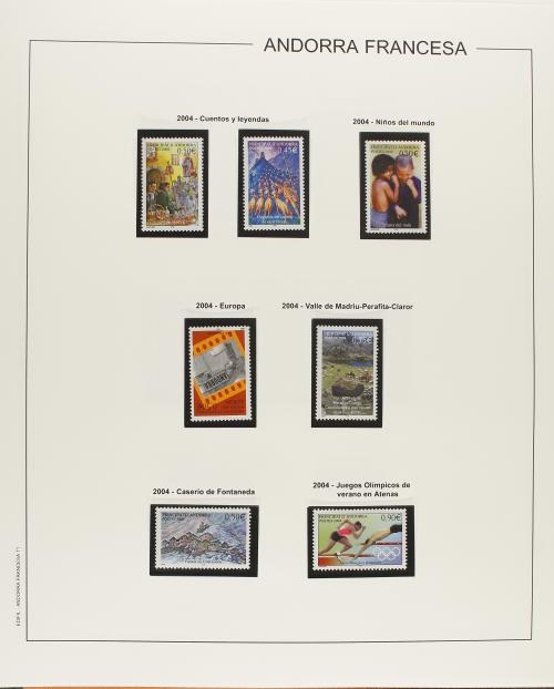 LOTES y COLECCIONES. ANDORRA FRANCESA. Colección en dos álbu