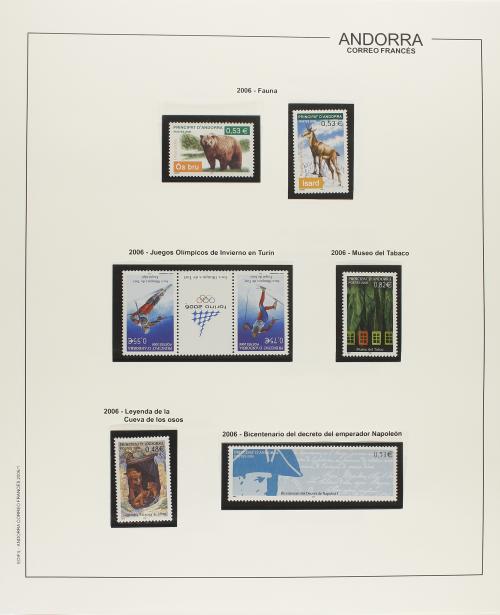 LOTES y COLECCIONES. ANDORRA FRANCESA. Colección en dos álbu