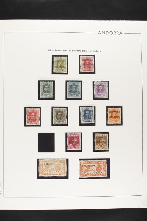 LOTES y COLECCIONES. ANDORRA ESPAÑOLA. Colección cerrada en 