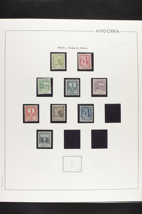 LOTES y COLECCIONES. ANDORRA ESPAÑOLA. Colección cerrada en 
