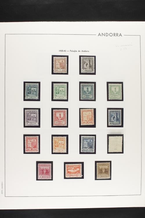 LOTES y COLECCIONES. ANDORRA ESPAÑOLA. Colección cerrada en 