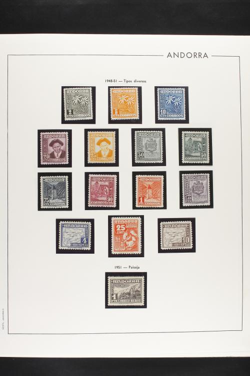 LOTES y COLECCIONES. ANDORRA ESPAÑOLA. Colección cerrada en 