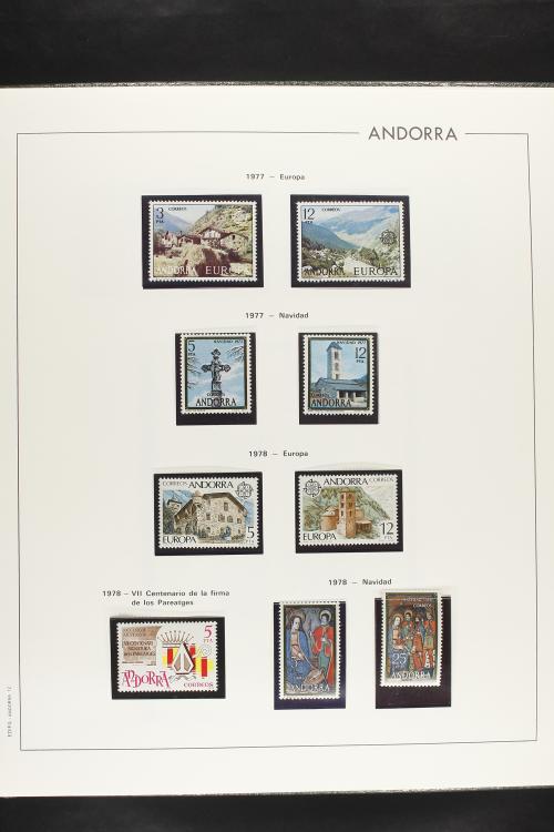 LOTES y COLECCIONES. ANDORRA ESPAÑOLA. Colección cerrada en 