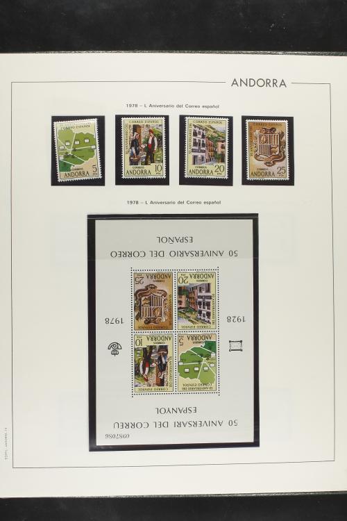LOTES y COLECCIONES. ANDORRA ESPAÑOLA. Colección cerrada en 